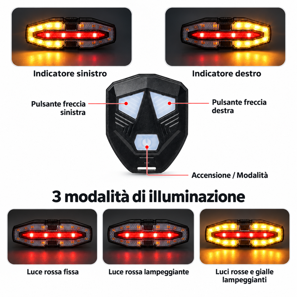 SegnaRide V1 – Luci di sicurezza