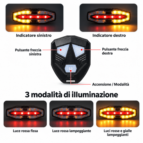 SegnaRide V1 – Luci di sicurezza